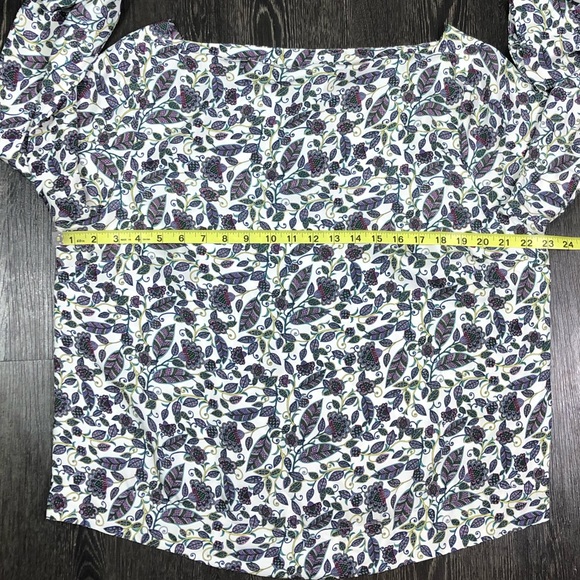 J. Crew Drapey Boatneck Top in Floral - Picture 7 of 12